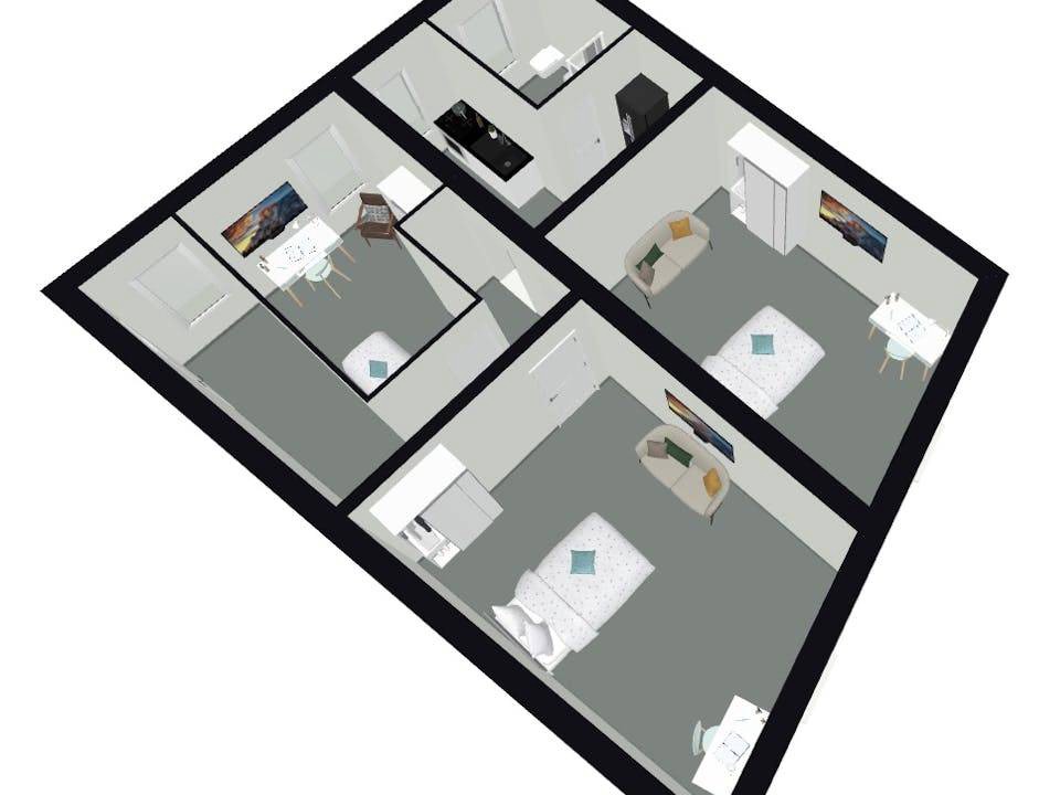 Monti Resort | 82 m² Private room ∙ 1 bedroom ∙ 1 guest