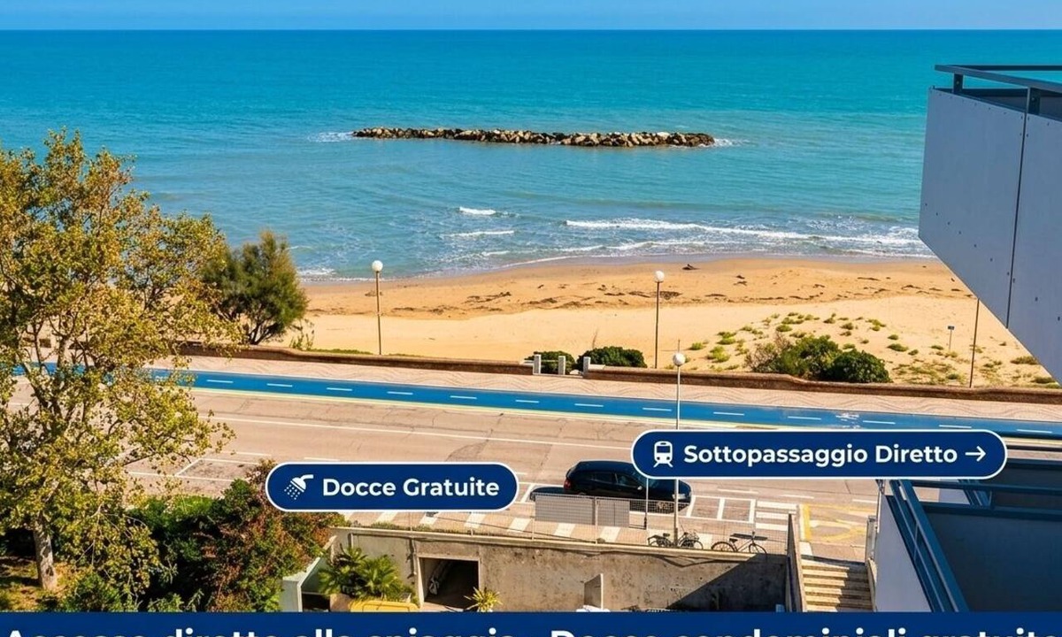 Casabianca di Fermo Apartment | Apartment Facing the Sea Parking Beach