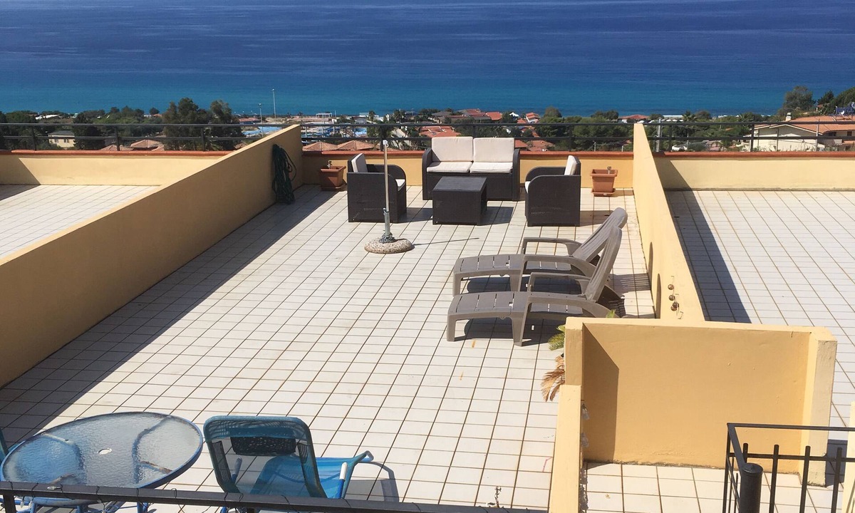 Marina di Zambrone Apartment | Apartment with views of Sunset in Tropea clear days can see Stomboli