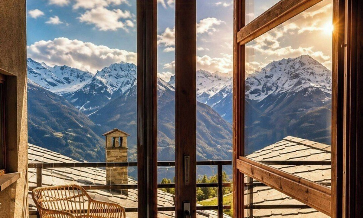 Verrayes Apartment | Historic chalet at 1600m with mountains views