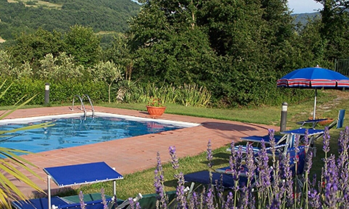 Castelnuovo di Val di Cecina Apartment | Cozy apartment on a vacation farm with pool