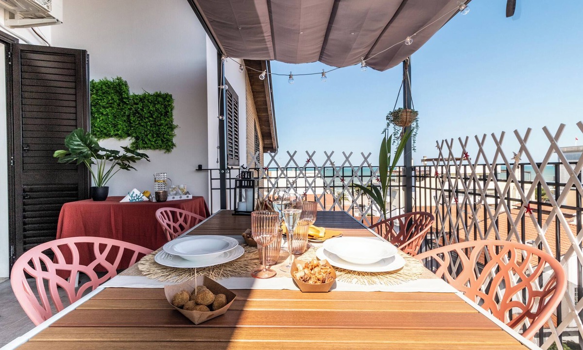 Tortoreto Lido Apartment | Sea view panoramic apartment with terrace wifi and parking