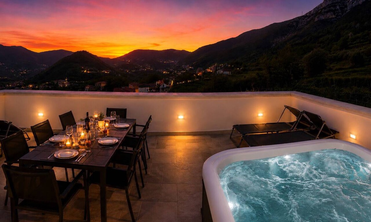 Tramonti Apartment | Tramonti Sunset Retreat | Jacuzzi, Panoramic Terrace & Amalfi Coast ⭐