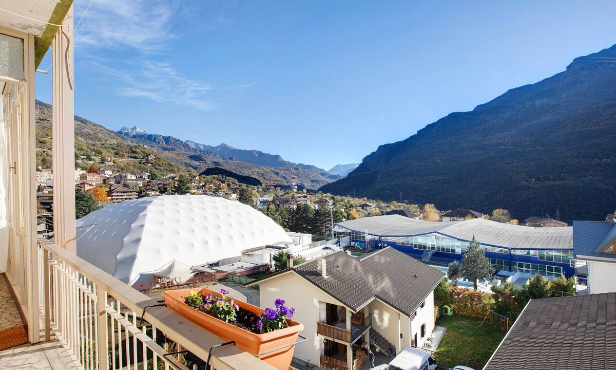 Saint-Vincent Apartment | Vanna House Apartment in Saint Vincent with Private Terrace, Balcony & Mountain Views