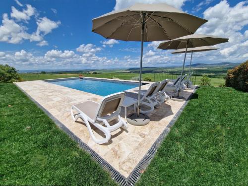 Pienza Villa | Villa I Cipressini piscina riscaldata spa Toscana