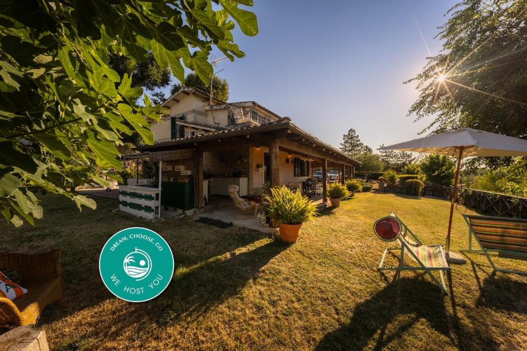 Carassai House | -Villetta panoramica- Giardino, BBQ, 8 ospiti