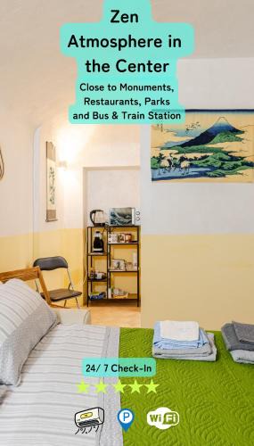 Casale Monferrato Apartment | Zen Studio in the Center With Free Parking and 24Hours Automatic Check-In with Netflix Dazn and Disney Plus and Air Conditioning