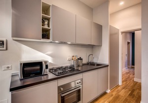 Just renovated with river view 2bedroom apartment in the heart of historic center.