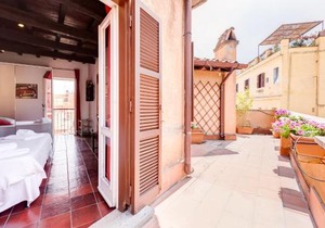 Romantic house with terrace