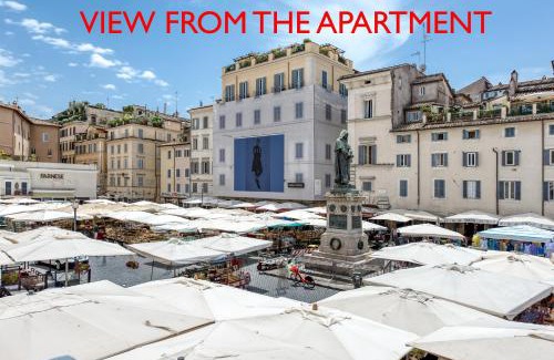 Rione VI Parione Apartment | IREX Campo de Fiori - 3 bedrooms with View near Navona & Pantheon