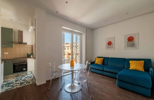 Universita Apartment | A comfortable and welcoming 48 square meters apartment, perfect for two people, located on the fifth and top floor of a building with an elevator (NOT accessible to disabled guests).The property is located very close to Rome Tiburtina Station (400 meters