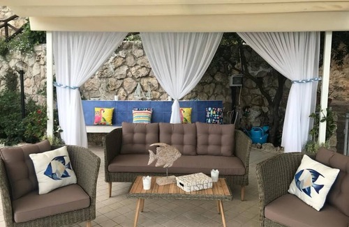 Gaeta Apartment | Apartment below with parking and private beach.