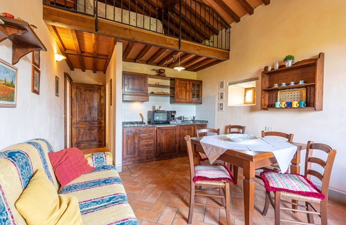 Castiglion Fiorentino Apartment | Apartment 'Granaio - Borgo Dolci Colline' with Private Pool, Wi-Fi, and Air Conditioning