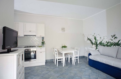Villammare Apartment | Apartment with terrace. Shared pool. 150 metres from beach
