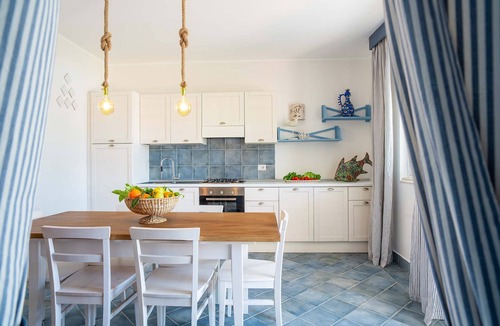 Villammare Apartment | Apartment with terrace. Shared pool. 150 metres from beach
