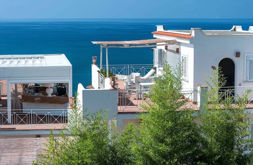 Villammare Apartment | Apartment with terrace. Shared pool. 150 metres from beach