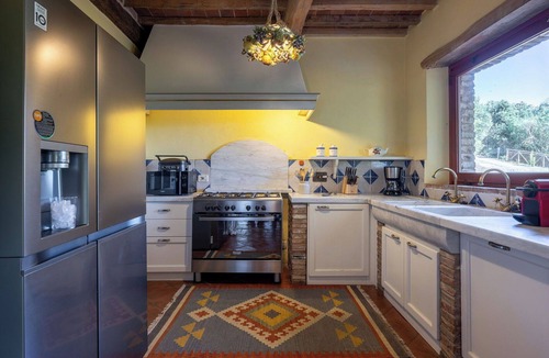 Rapolano Terme Villa | Beautiful private villa for 8 guests with A/C, WIFI, private pool, veranda and panoramic view