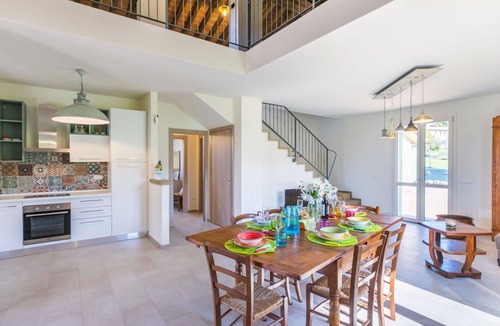 Casale Marittimo House | Beautiful private villa for 6 people with WIFI, A/C, TV, terrace, pets allowed and panoramic view
