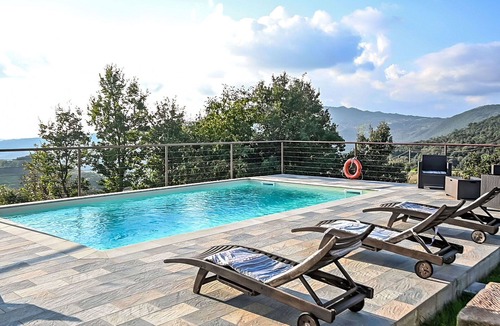 Roccastrada House | Beautiful private villa for 6 people with WIFI, A/C, private pool, TV, patio and panoramic view