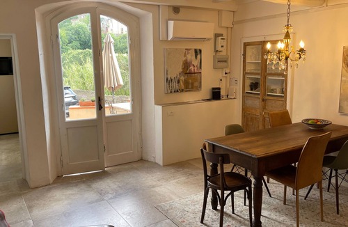 Castellina Marittima Apartment | Casa arte alfieri has a small gallery with paintings by my wife Evelyne.