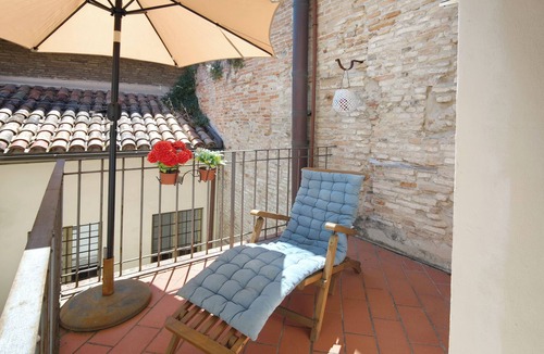 Fano Apartment | Dimora Castracane - House in historic building from 1400 with cloister, balcony and private parking space