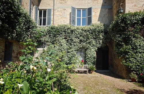 Fano Apartment | Dimora Castracane - House in historic building from 1400 with cloister, balcony and private parking space