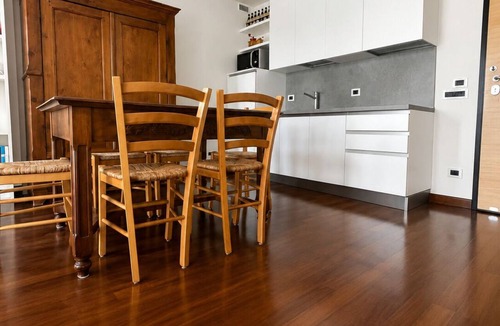 Langhe and Roero Apartment | Elegant apartment with a garage, two bedrooms, two bathrooms, and two terraces