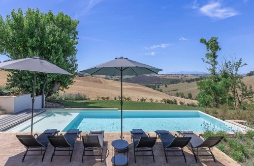 Filottrano Villa | Elegant villa with pool and countryside views, 30 minutes from the beaches of the Conero Riviera