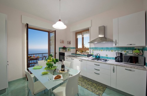 San Michele Apartment | Emerald apartment with stunning panoramic sea view Amalfi Coast