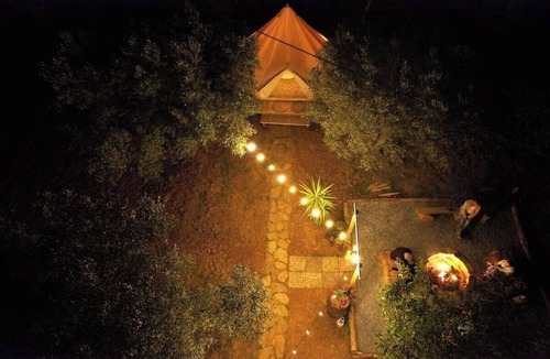 Falerna RV Rental | Glamping Bell Tent for 4 | Family, Donkeys & Olive Grove, Calabria