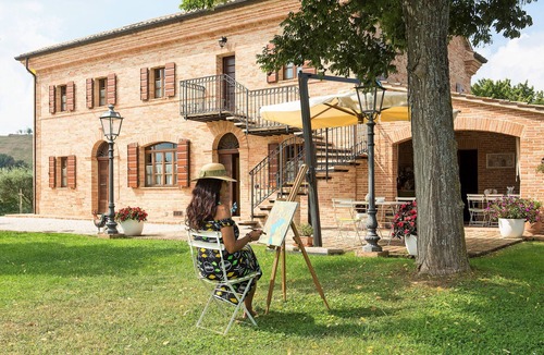 Ripe Apartment | Il Girasole, app in a typical villa with swimming pool 7 km from the sea, Senigallia, Marche