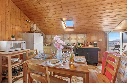 Nebbiuno Apartment | La Mansarda Sul Lago: Rustic Attic Studio with Balcony & Parking, Nebbiuno, Italy