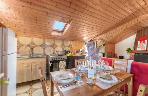 Nebbiuno Apartment | La Mansarda Sul Lago: Rustic Attic Studio with Balcony & Parking - Happy Rentals