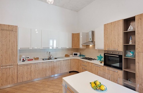 Historical Downtown Salerno Apartment | Light Blue House Apartment with Balcony, Wi-Fi, and Air Conditioning