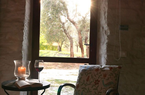 Colle di Val d'Elsa Villa | Nice apartment in villa with A/C, pool, WIFI, TV, patio and panoramic view, close to San Gimignano