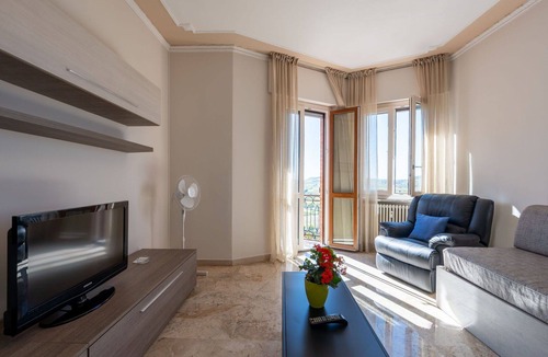 Agliano Terme Apartment | Nice apartment for 4 people with WIFI, A/C, balcony and panoramic view