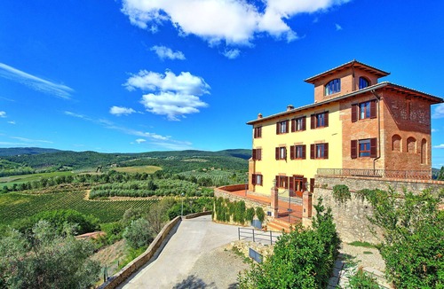 San Gimignano Apartment | Nice apartment for 4 people with WIFI, A/C, pool, TV and panoramic view, close to San Gimignano