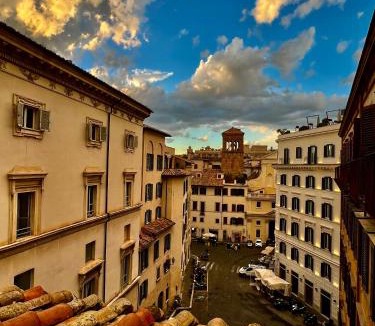 Rione VIII Sant'Eustachio Apartment | Pantheon Palazzo Nari Terrace #12