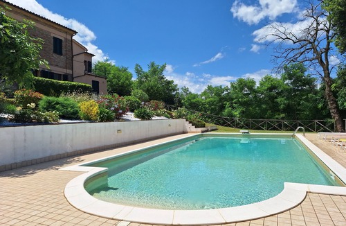 Gualdo Villa | Peaceful Rural Villa, Large Private Pool, Diving Board, Mountain & Village Views