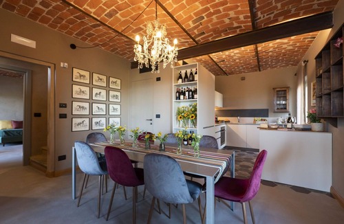 Montaldo Roero Villa | Private Villa with WIFI, hot tub, A/C, sauna, private pool, TV, patio, panoramic view, close to Alba