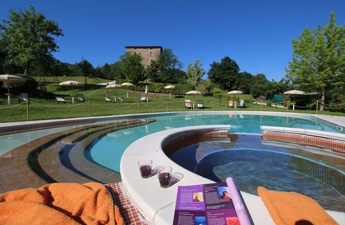 Apecchio Villa | Property with swimming pool, spacious garden, private terrace and views
