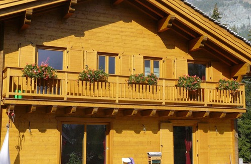 Valtournenche Apartment | Room 'Lampon' with Mountain View, Shared Terrace