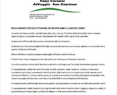 Narni Scalo Bed & Breakfast | San Casciano, tra Stifone,le mole e le goledelNera
