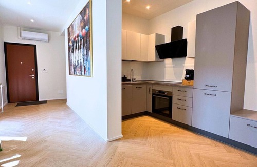 Giaveno Apartment | San Lorenzo Luxury Apartment with Balcony and Air Conditioning