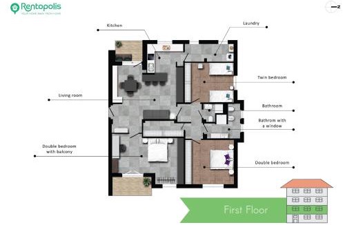 San Siro Apartment | San Siro - Modern & Stylish 3 BR with 2 balconies Lotto MM1-MM5 by Rentopolis