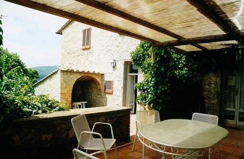 San Macario In Monte House | Semi detached house with panoramic terrace near San Gimignano