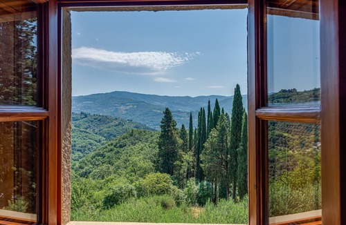 Montebonello Apartment | Spacious Apartment with Chianti Views and Pool