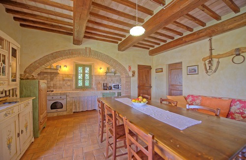 Trequanda Villa | Stunning private villa with private pool, WIFI, TV, veranda, panoramic view, close to Montepulciano
