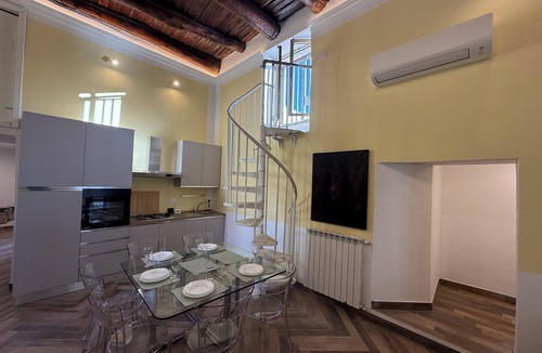 Naples City Centre Apartment | The Royal Penthouse 3-bedrooms with Panoramic Terrace