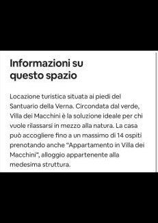 Chiusi della Verna Apartment | Villa dei Macchini